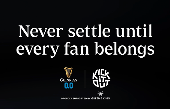 Kick It Out, Guinness 0.0 and Greene King team up to make every fan belong in football
